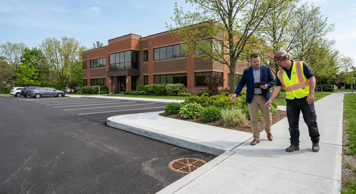 Commercial Sidewalks and Curbs