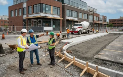 Managing Concrete Work on a Commercial Site: How Coordination Actually Works