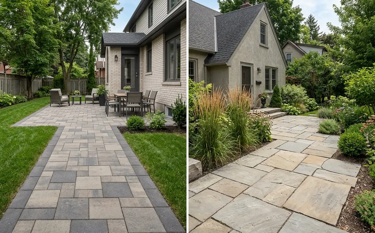 Interlock vs Natural Stone