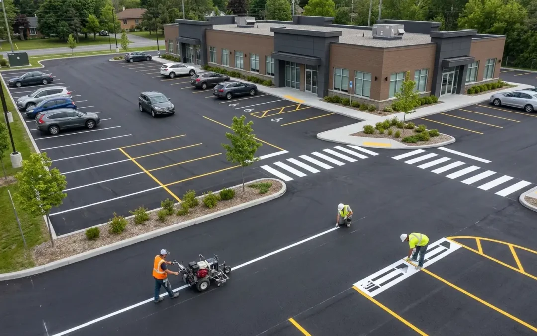 Parking Lot Line Markings and Layout: Planning a Functional Commercial Lot