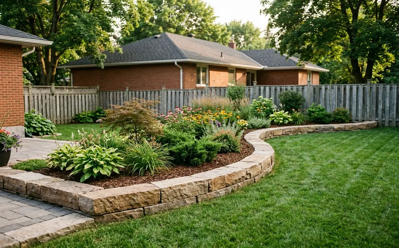 Stone Edging and Garden Border